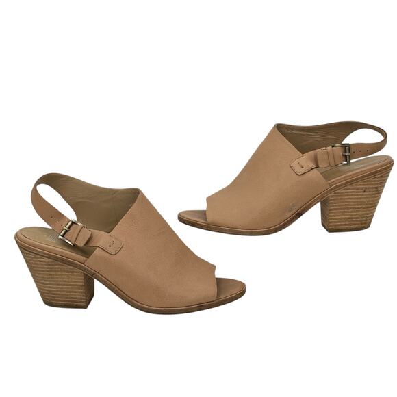 Eileen Fisher Glance Sling Back Heel Sandal Women's SZ 11 Tan Comfort Capsule - Picture 3 of 8